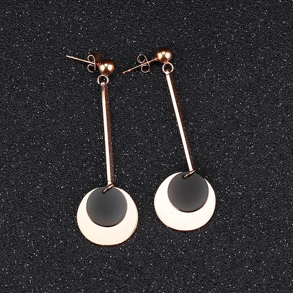 Fame Dangle Earrings Eclipse Circle
