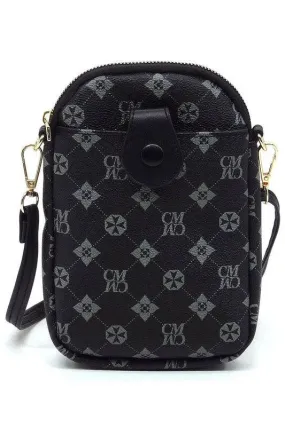Fashion World CM Monogram Mini Crossbody Bag Cell Phone Purse
