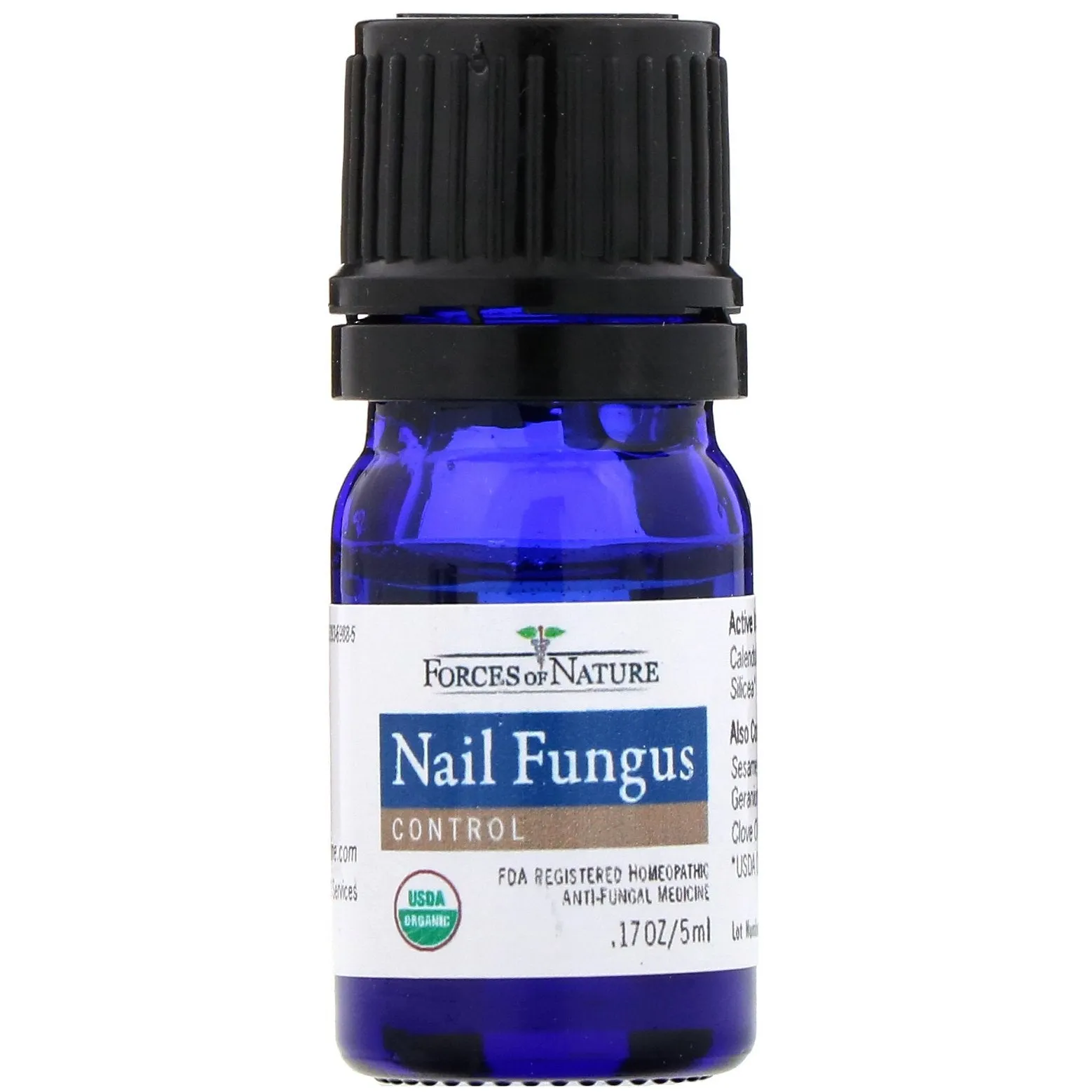 Forces of Nature, Nail Fungus, Organic Plant Medicine, 0.17 fl oz (5 ml)