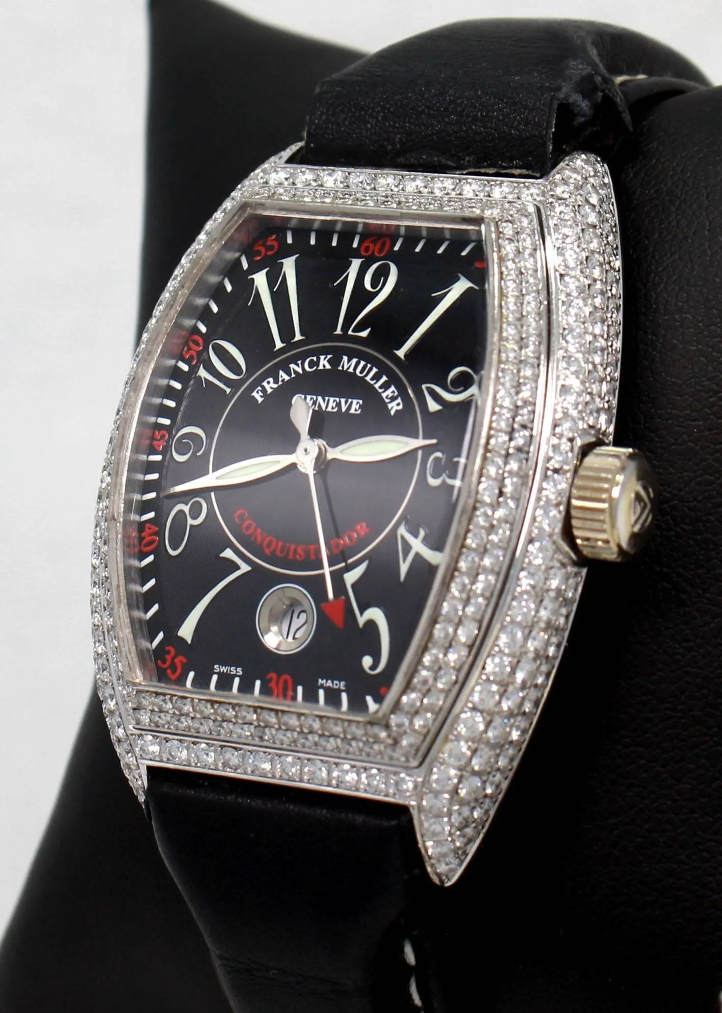 Franck Muller Master Complications Conquistador 8001SC LIMITED EDITION 18K White Gold CUSTOM DIAMONDS