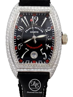Franck Muller Master Complications Conquistador 8001SC LIMITED EDITION 18K White Gold CUSTOM DIAMONDS