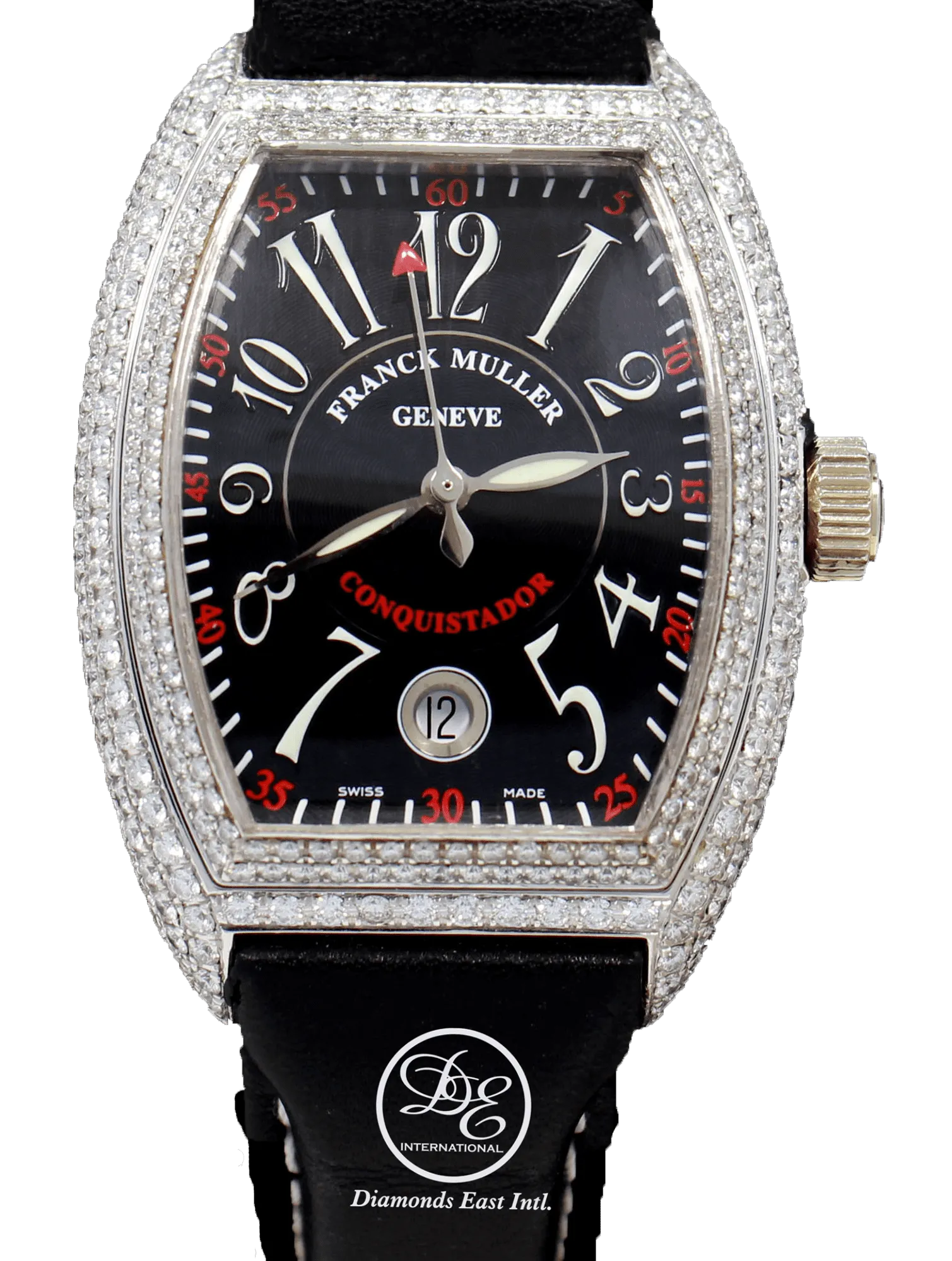 Franck Muller Master Complications Conquistador 8001SC LIMITED EDITION 18K White Gold CUSTOM DIAMONDS