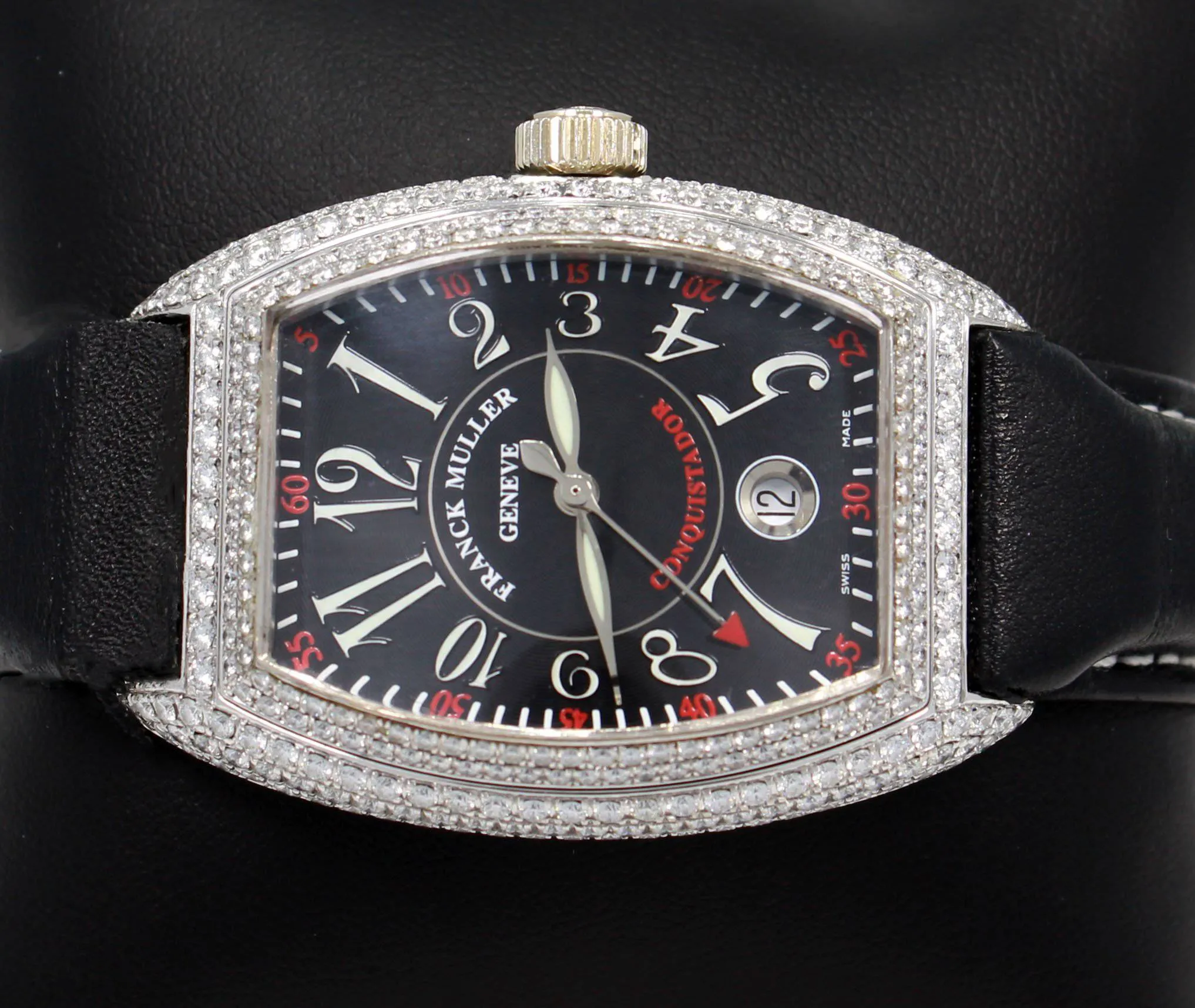 Franck Muller Master Complications Conquistador 8001SC LIMITED EDITION 18K White Gold CUSTOM DIAMONDS