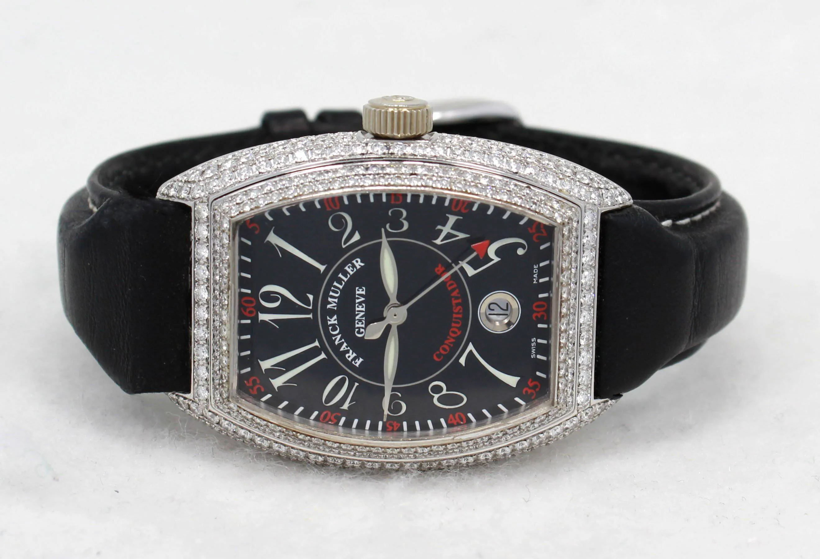Franck Muller Master Complications Conquistador 8001SC LIMITED EDITION 18K White Gold CUSTOM DIAMONDS