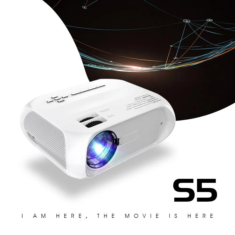 Full HD 1080p HDMI-compatible USB LED Portable Projector