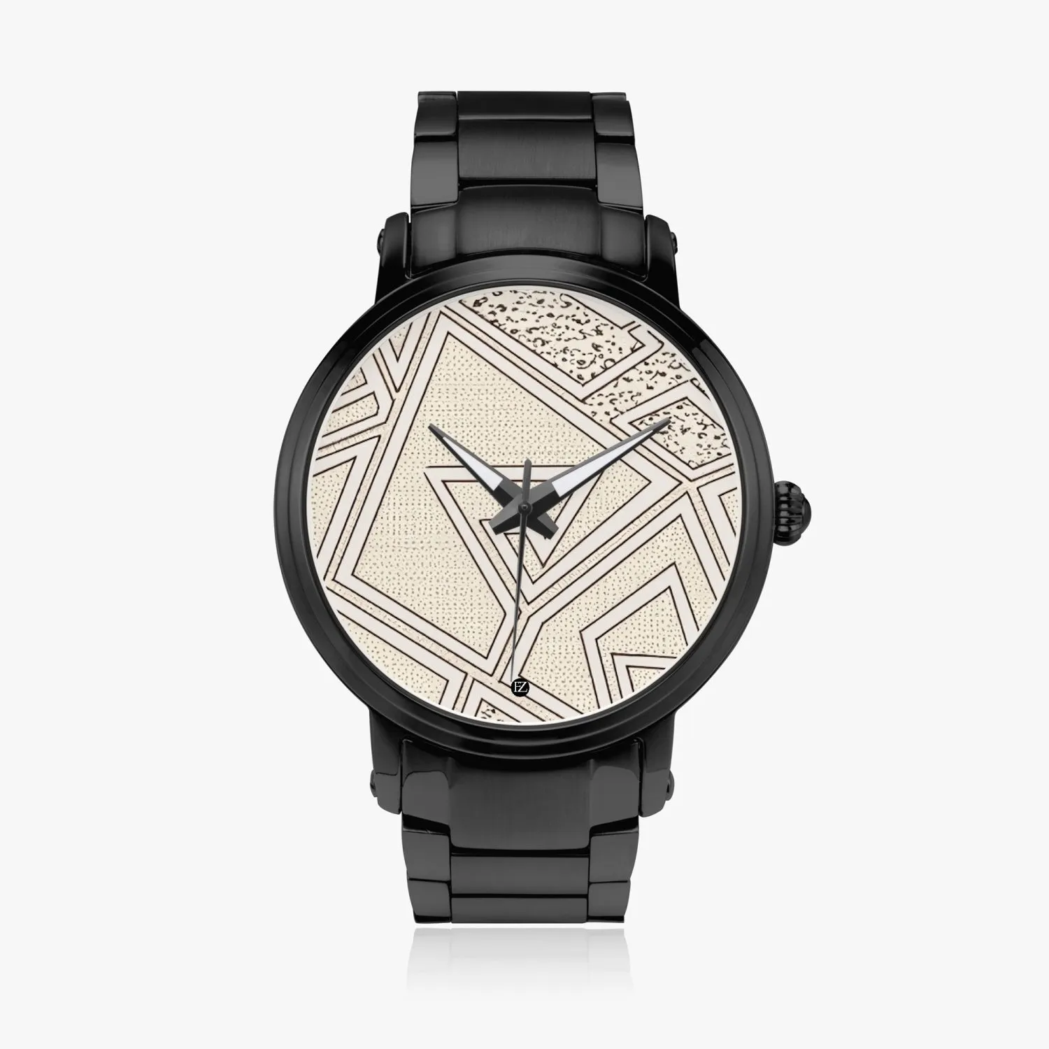 FZ African Print Steel Strap Automatic Watch