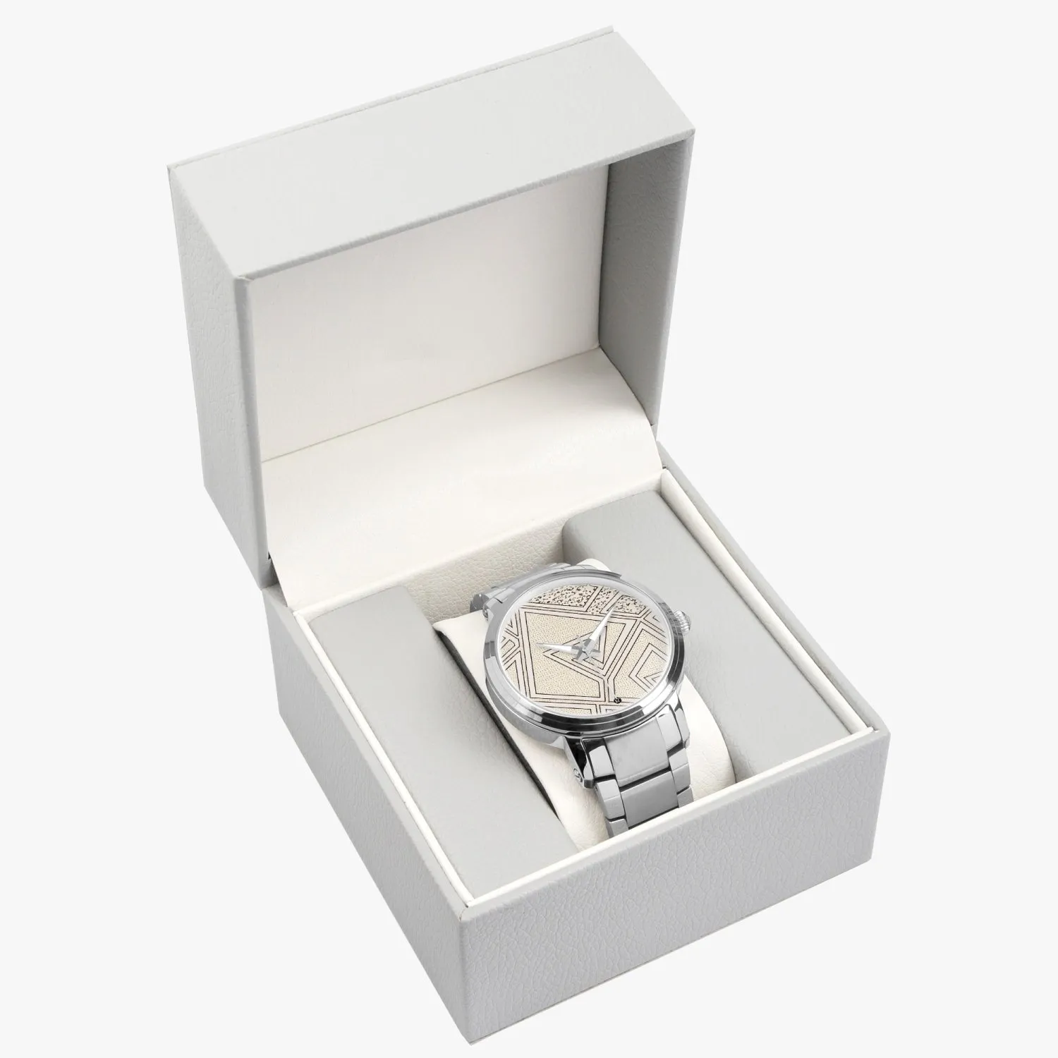 FZ African Print Steel Strap Automatic Watch