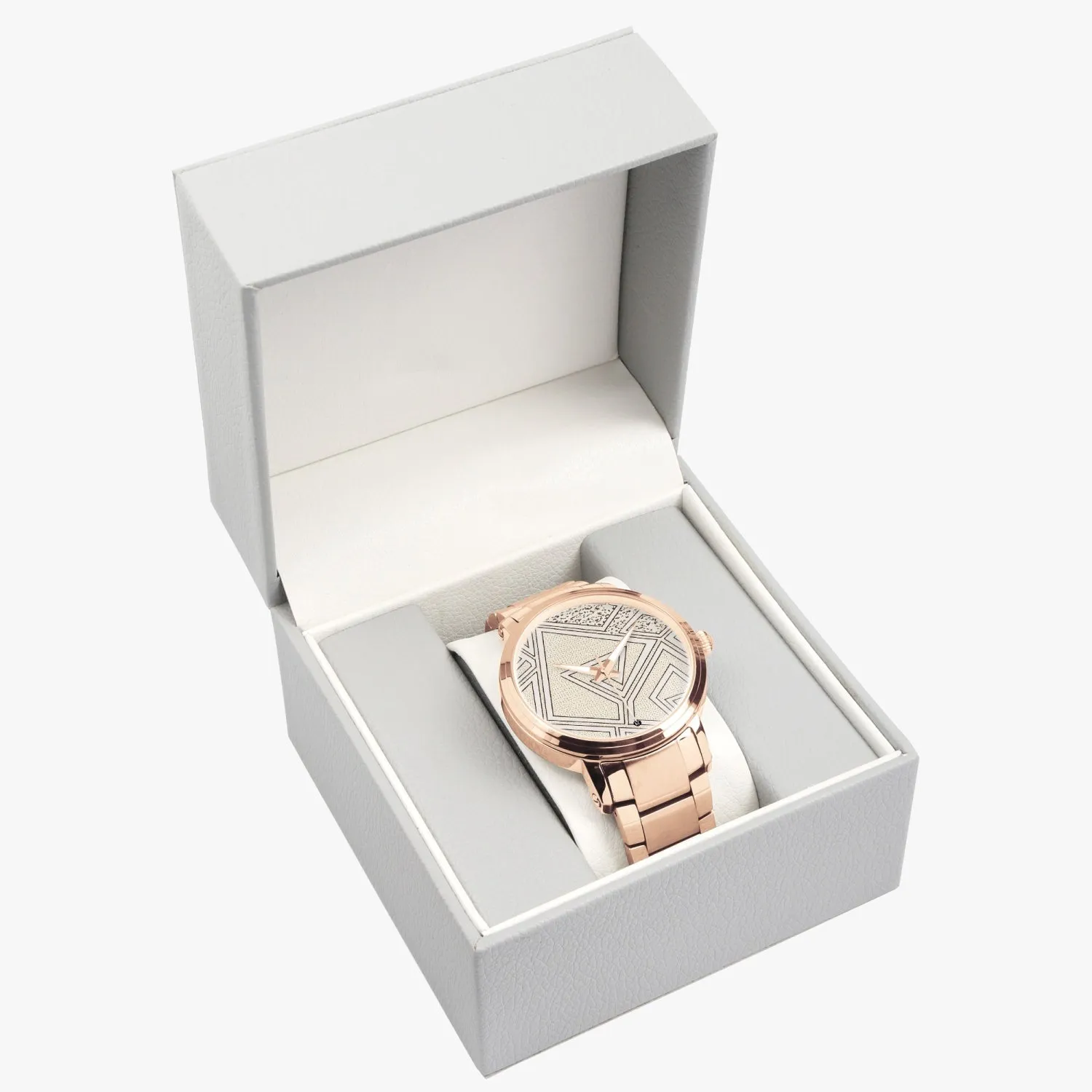FZ African Print Steel Strap Automatic Watch