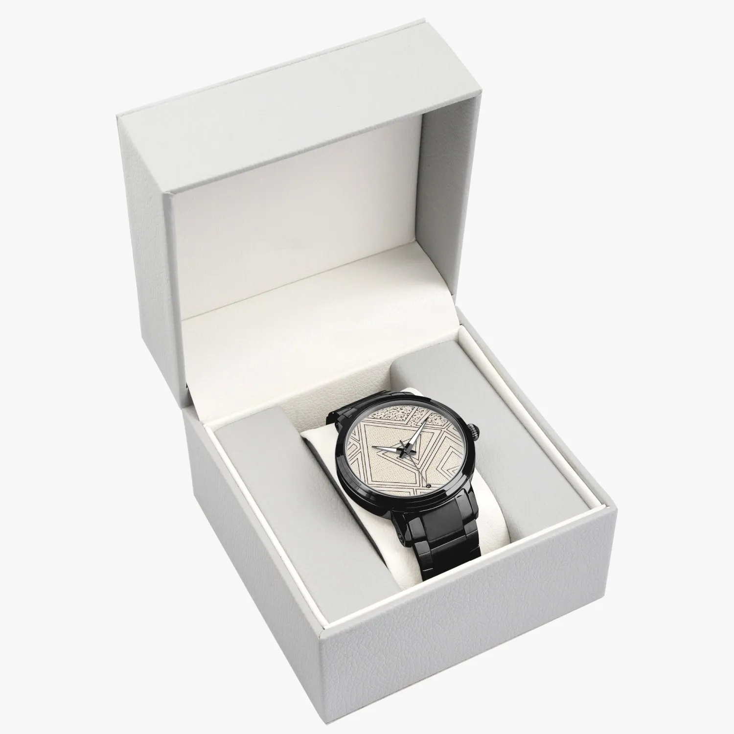FZ African Print Steel Strap Automatic Watch