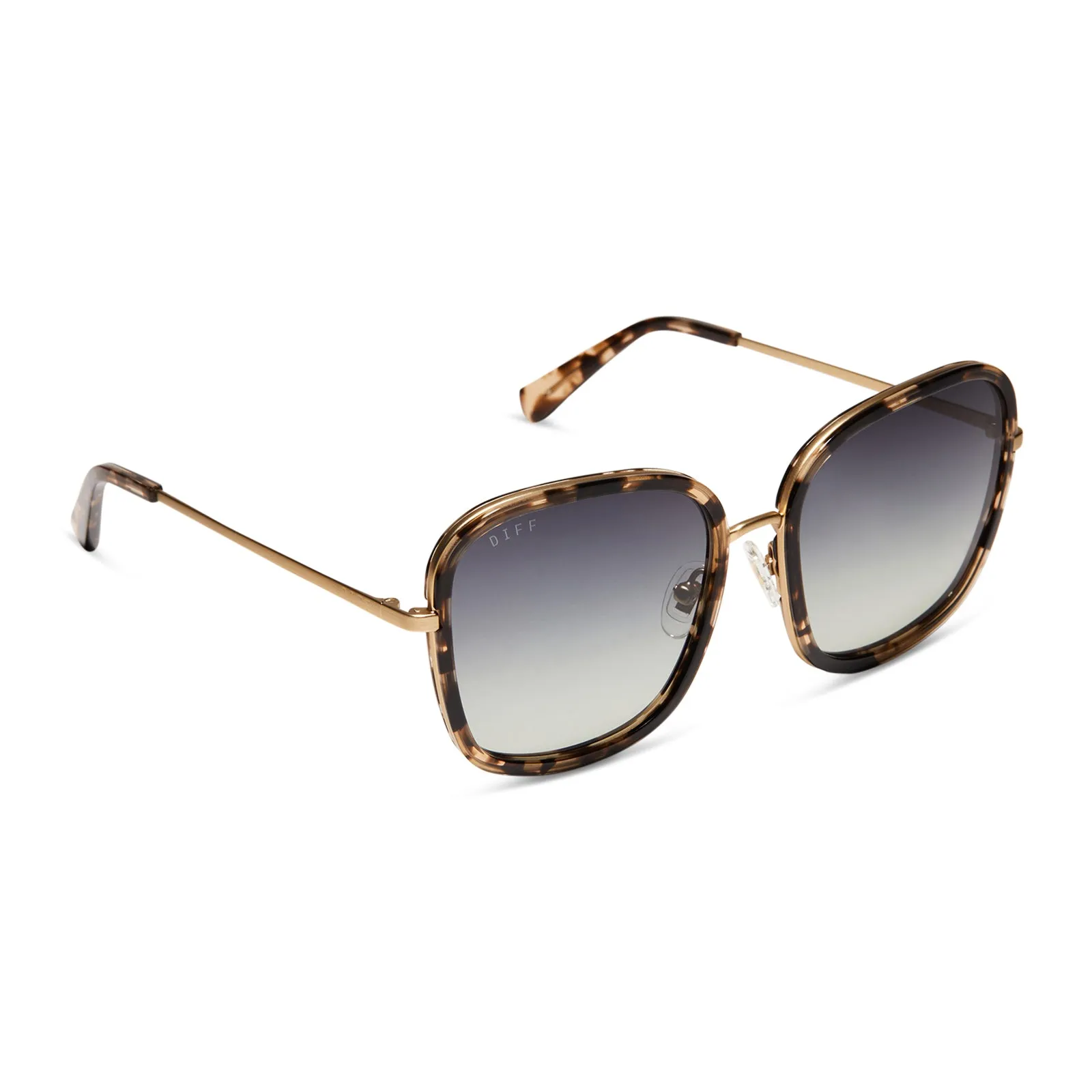 GENEVIVE - ESPRESSO TORTOISE   GREY GRADIENT SUNGLASSES
