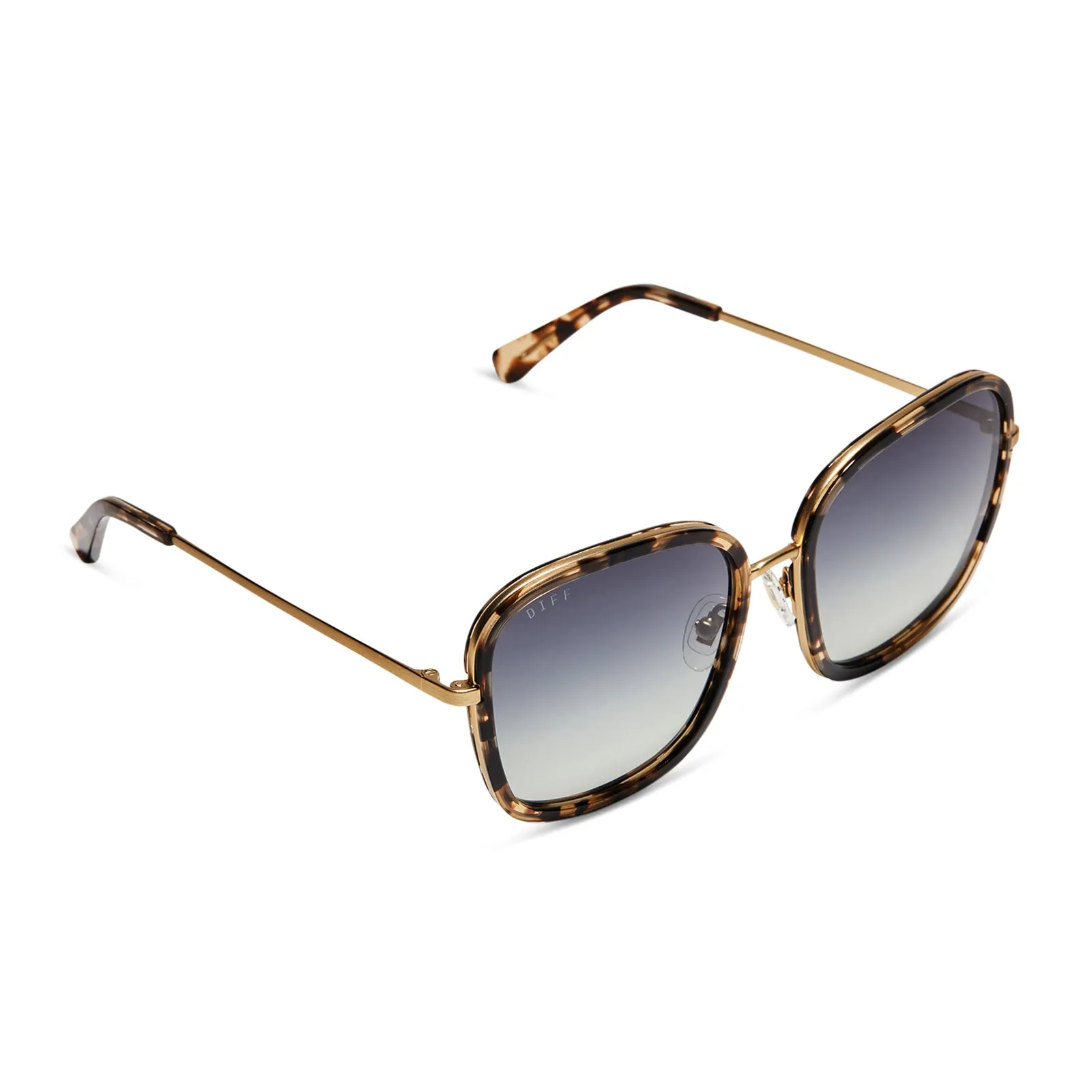 GENEVIVE - ESPRESSO TORTOISE   GREY GRADIENT SUNGLASSES