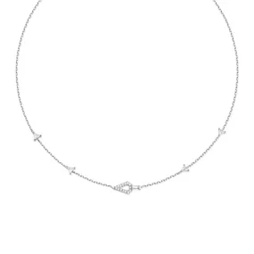 Geometric Satellite Necklace in Sterling Silver