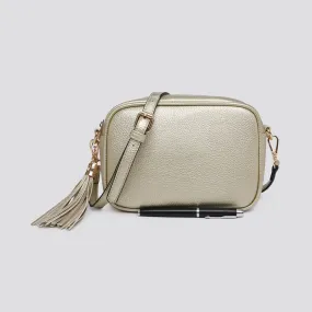 Gold crossbody camera bag - Gold hardware