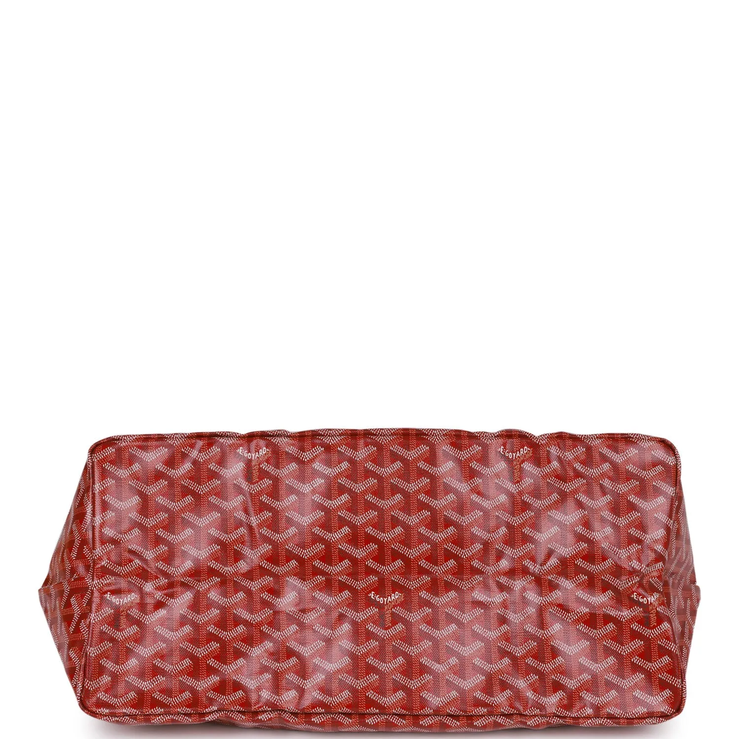 Goyard Goyardine Red St. Louis GM Tote Bag Silver Hardware