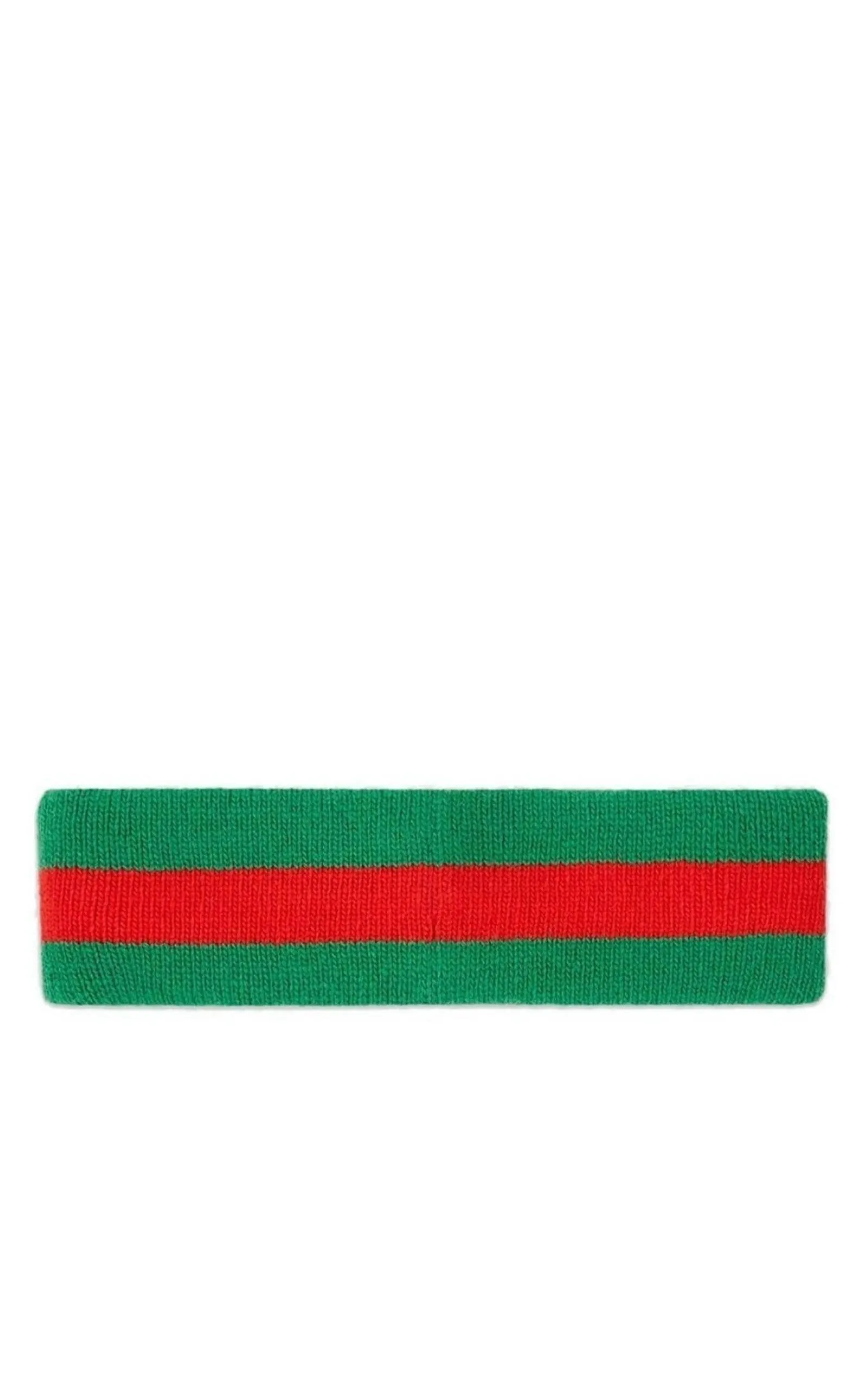 Green Web Wool Headband Interlocking G