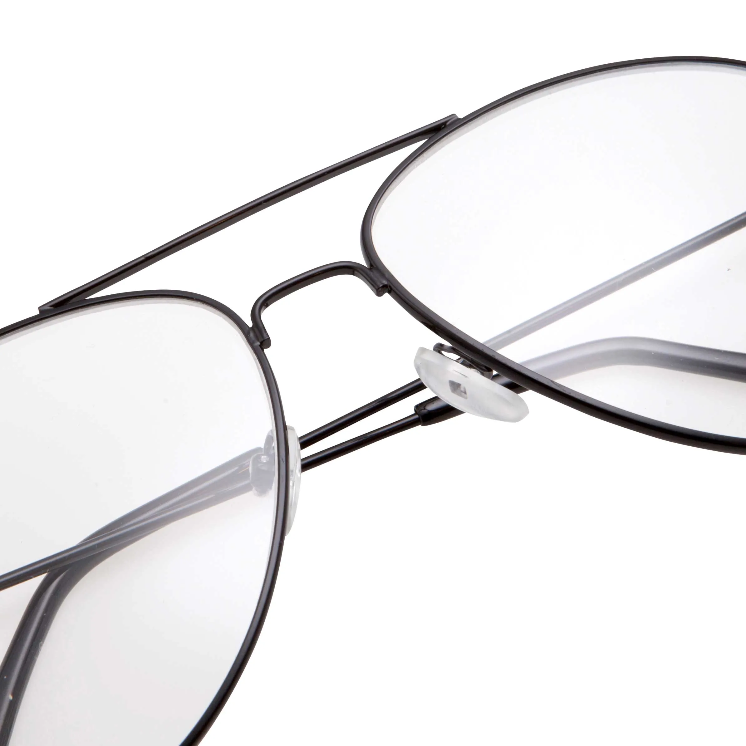 grinderPUNCH Aviator Clear Lens Glasses Non-Prescription, Dwight Schrute Glasses, Napoleon Dynamite Glasses Weird Al Glasses Elvis Glasses
