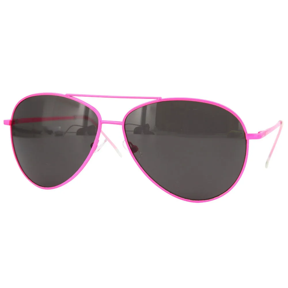 grinderPUNCH - Bright Neon Aviator Sunglasses