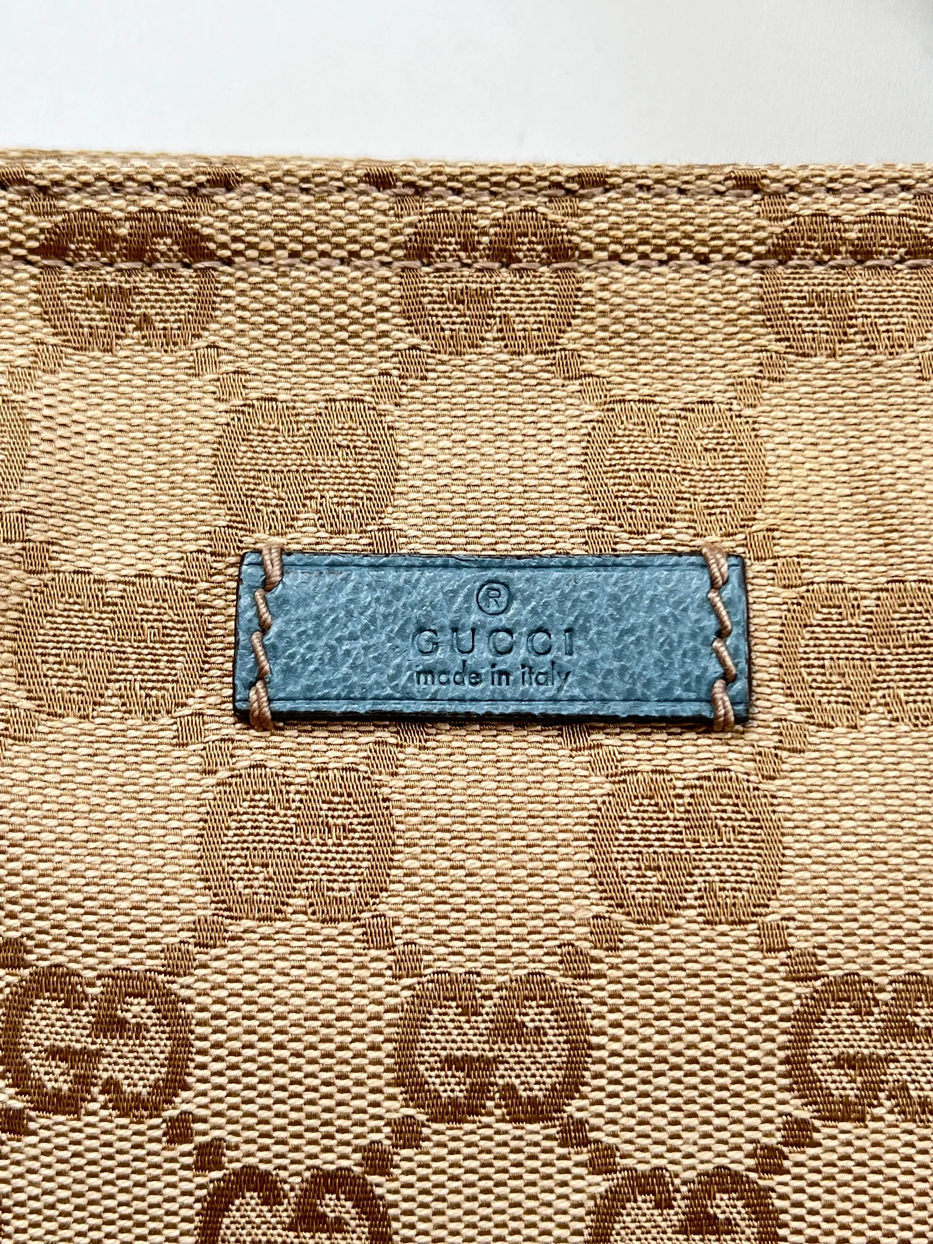 GUCCI - GG CANVAS WEB STRAP SMALL CROSSBODY BAG