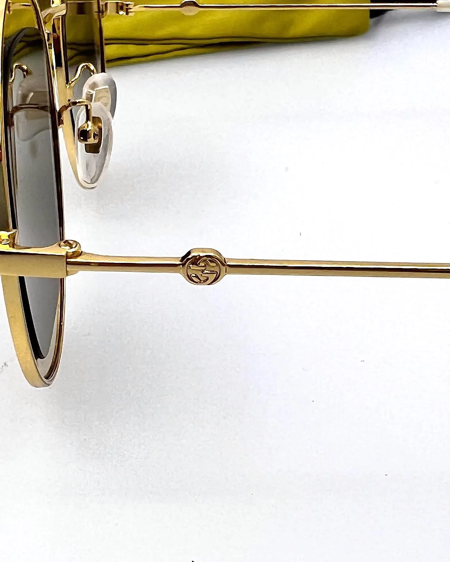 GUCCI METAL ROUND AVIATOR SUNGLASSES