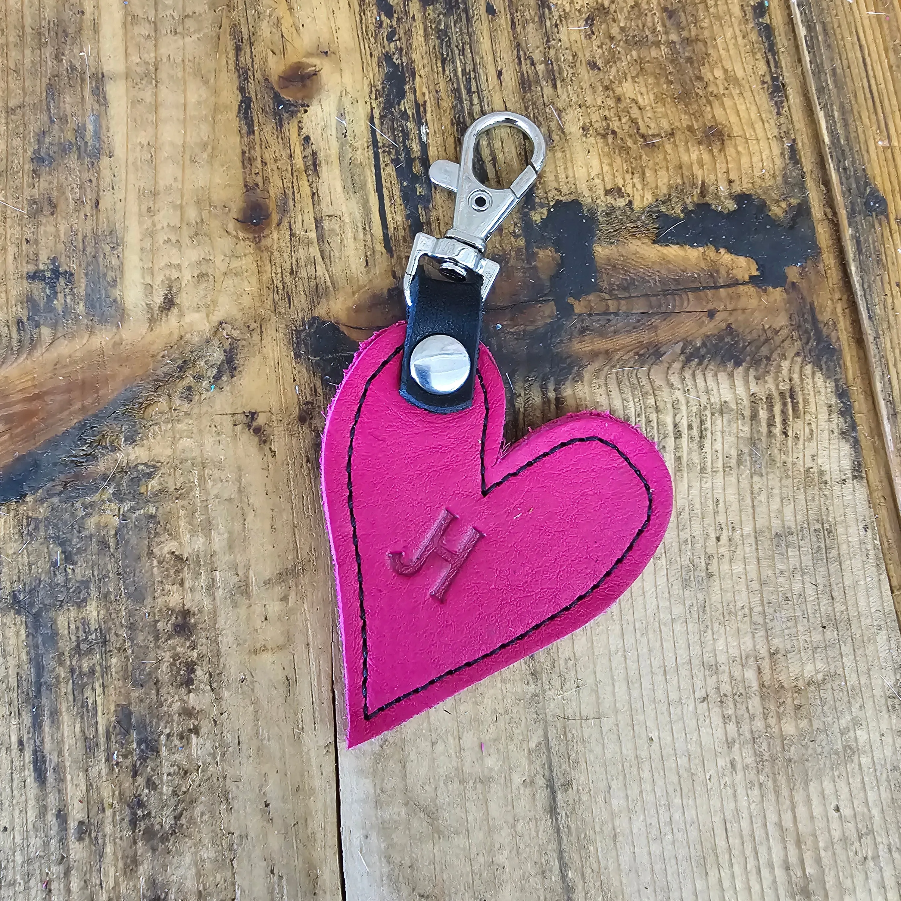 Heart Handbag Charm - Hot Pink