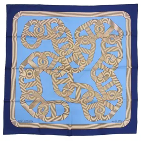 Hermes Circuit 24 Faubourg Silk Twill 90cm Scarf in Box