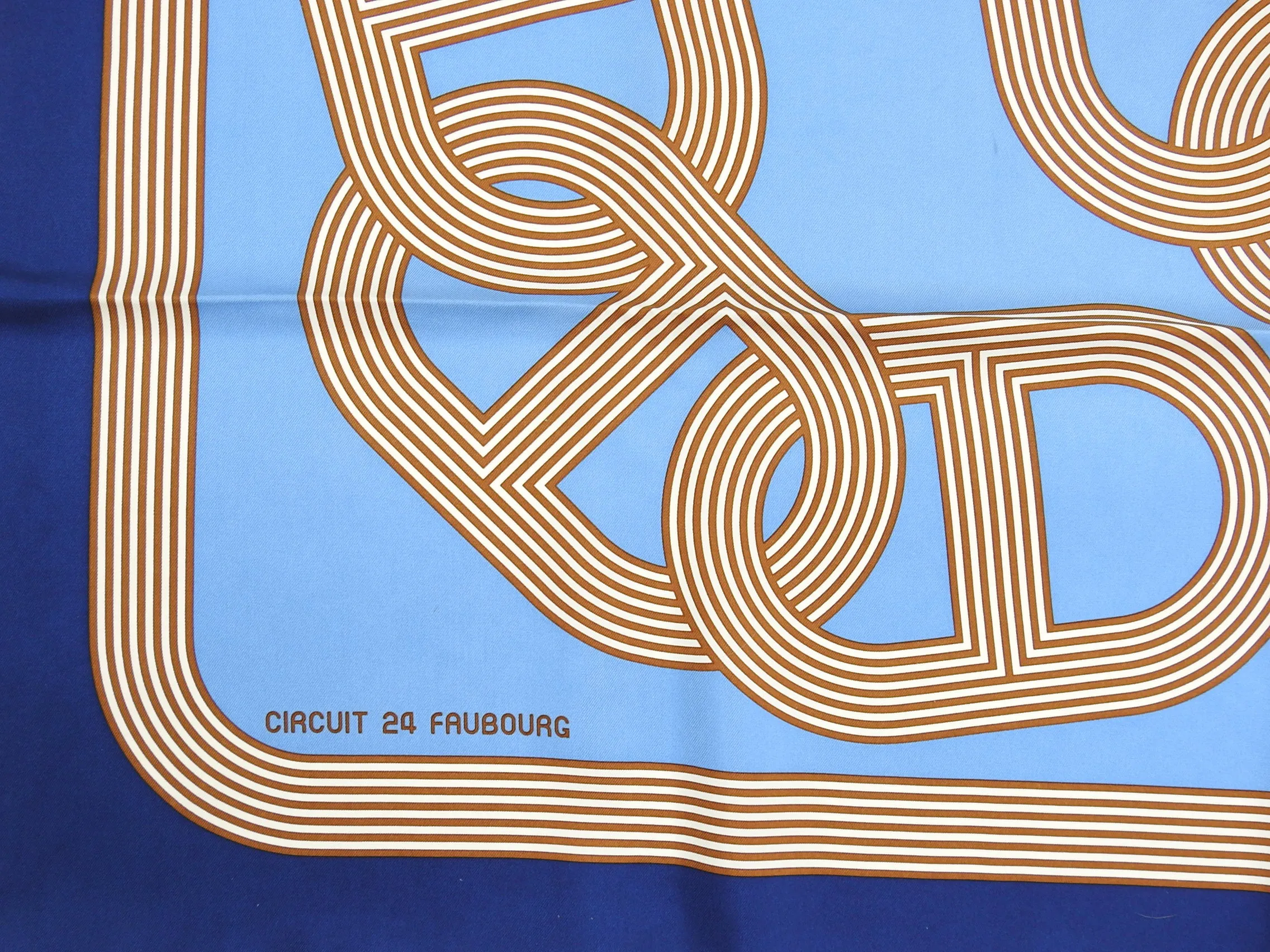 Hermes Circuit 24 Faubourg Silk Twill 90cm Scarf in Box