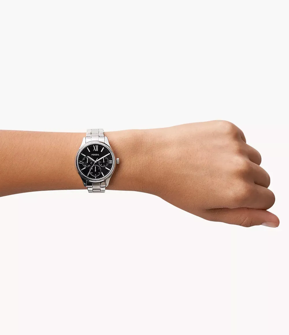 His and Her Multifunction Stainless Steel Watch Set BQ2644SET