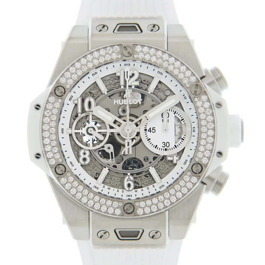 Hublot Big Bang Chronograph Automatic Diamond Silver Dial Men's Watch 441.NE.2010.RW.1104