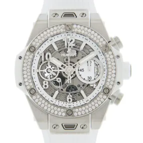 Hublot Big Bang Chronograph Automatic Diamond Silver Dial Men's Watch 441.NE.2010.RW.1104