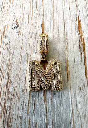Initial Embellished Pendant