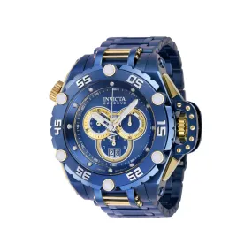 Invicta Men's Chronograph Watch - Reserve Flying Fox Dark Blue and Gold Dial | 39555
