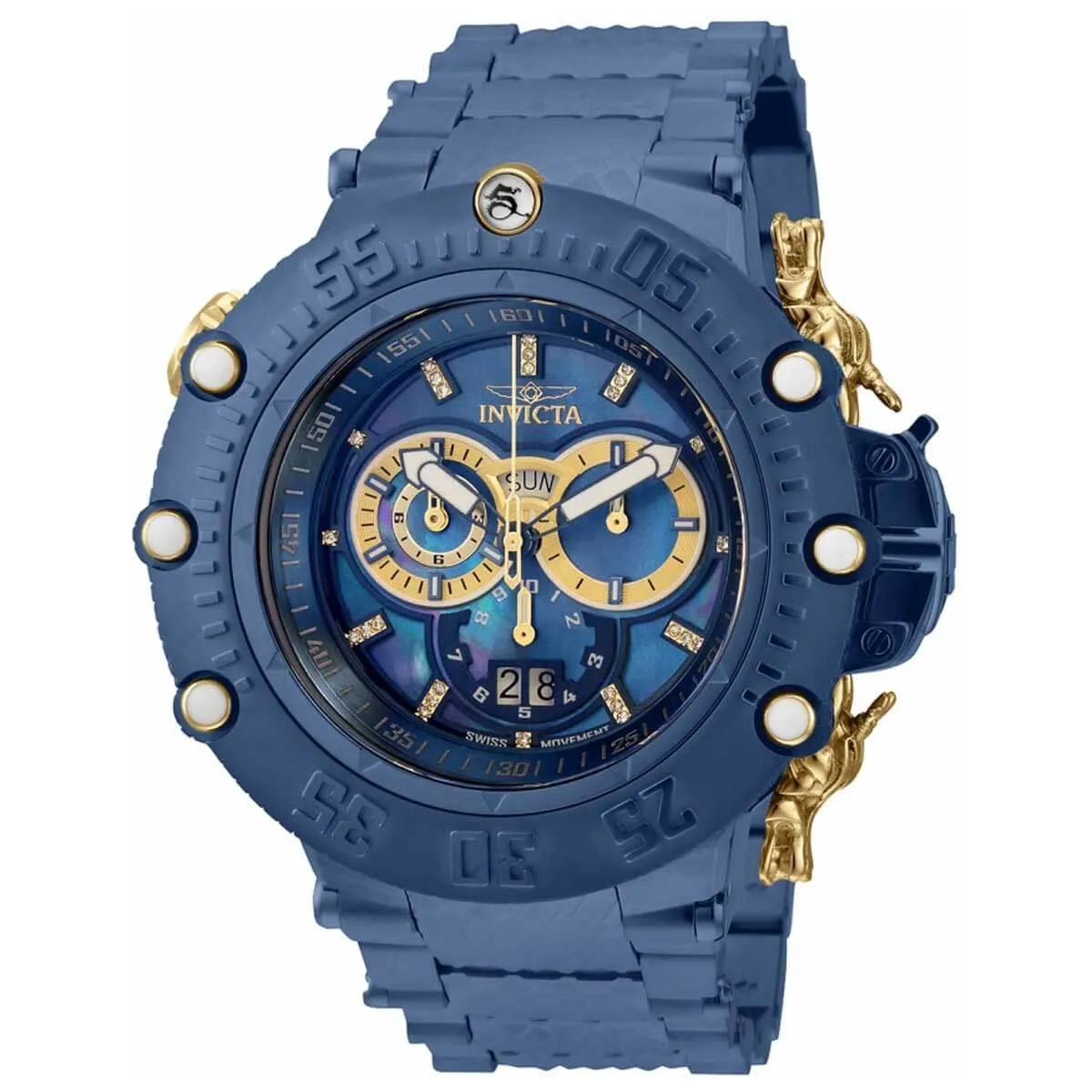 Invicta Men's Chronograph Watch - Subaqua Noma VII Diamond Dark Blue Bracelet | 32954