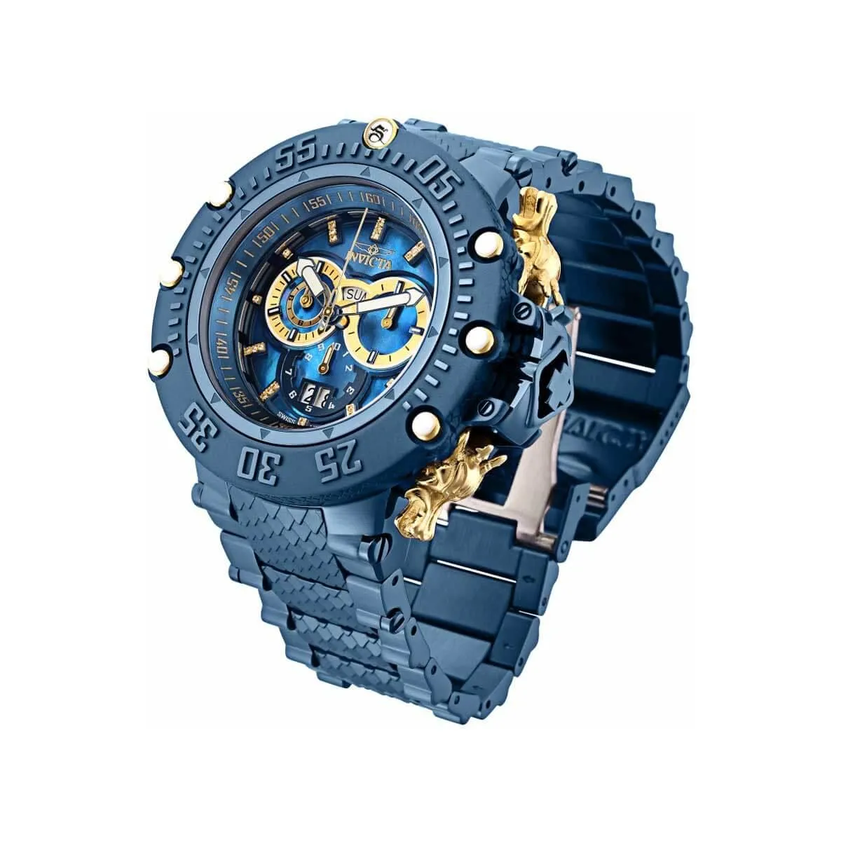 Invicta Men's Chronograph Watch - Subaqua Noma VII Diamond Dark Blue Bracelet | 32954