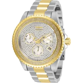 Invicta Men's Diamond Watch - Pro Diver MOP Dial Two Tone Bracelet | 30331