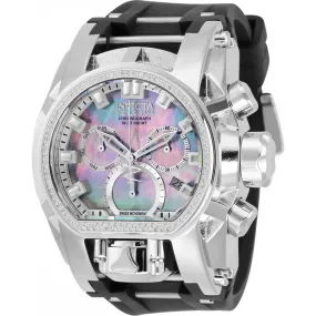 Invicta Men's Diamond Watch - Reserve Bolt Zeus Magnum Chrono Black Strap | 30871