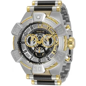 Invicta Men's Diamond Watch - Shaq Black, Silver and Gold Tone Bracelet | 33665