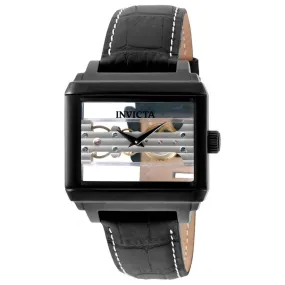 Invicta Men's Mechanical Watch - Objet D Art Skeleton Dial Black Strap | 32173