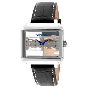 Invicta Men's Mechanical Watch - Objet D Art Skeleton Silver Tone Dial Strap | 32170
