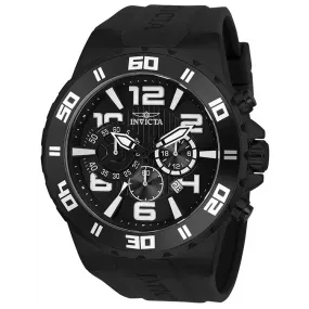 Invicta Men's Pro Diver Quartz Multifunction Black Dial Watch 24673