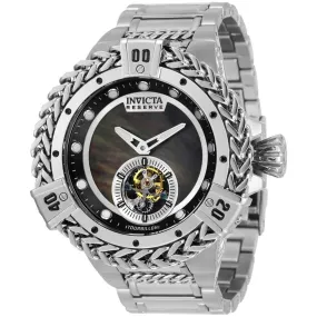 Invicta Men's Watch - Reserve Herc Semi Skeleton Dial Silver Tone Bracelet | 32854