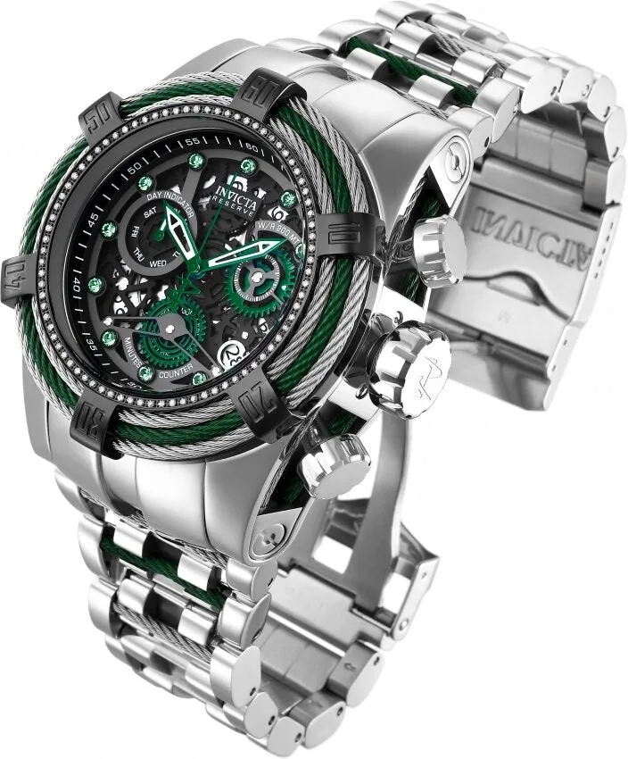 Invicta Reserve Bolt Zeus Chronograph Quartz Black Dial Men's Watch 27235