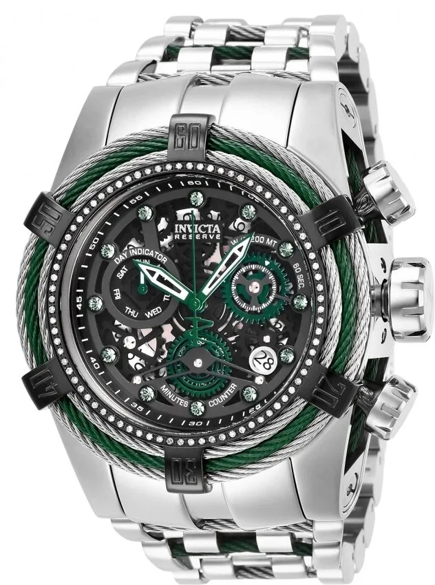 Invicta Reserve Bolt Zeus Chronograph Quartz Black Dial Men's Watch 27235