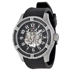 Invicta Specialty Mechanical Skeleton Dial Black Silicone Men's Watch 16278