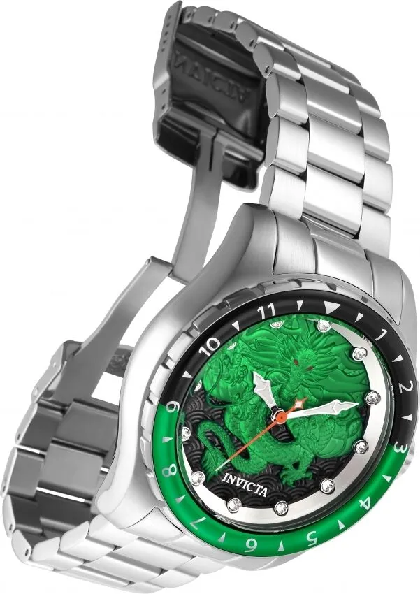 Invicta Speedway Dragon Automatic Crystal Green Dial Men's Watch 28354