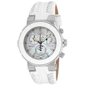 Invicta Women's Diamond Watch - Ocean Reef Silver Tone Case White Strap | 10723