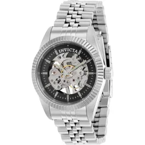Invicta Women's Mechanical Watch - Specialty Black and Silver Dial Bracelet | 36447