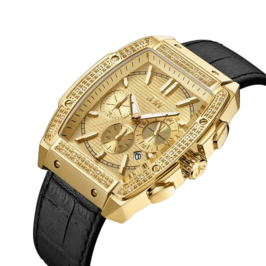 JBW Echelon Quartz Diamond Gold Dial Men's Watch J6379E