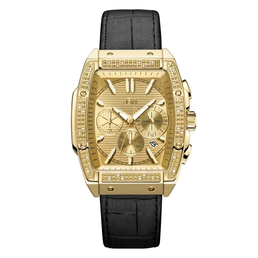JBW Echelon Quartz Diamond Gold Dial Men's Watch J6379E