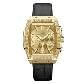 JBW Echelon Quartz Diamond Gold Dial Men's Watch J6379E