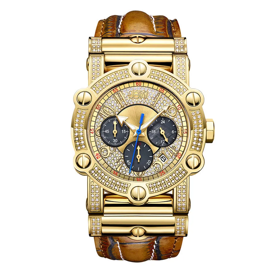 JBW Men's 10 YR Anniversary Phantom 1.96 ctw Diamond & Chronograph Watch JB-6215-10C